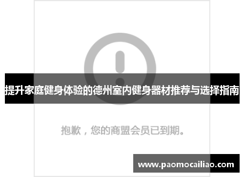 提升家庭健身体验的德州室内健身器材推荐与选择指南